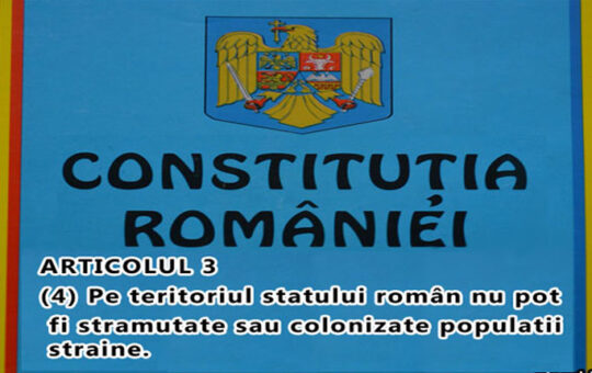 Opriti-va imbecililor! Constitutia Romaniei interzice stramutarea sau colonizarea unor populatii straine pe teritoriul Romaniei!