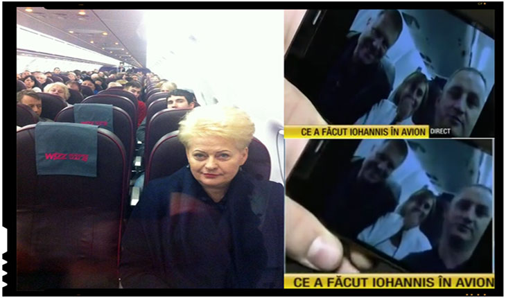 Presedintele Lituaniei, Dalia Grybauskaite, calatoreste ca un simplu cetatean cu avionul companiei low cost Wizz Air