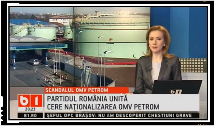 Romanii cer tot mai insistent nationalizarea OMV Petrom!, foto: captura B1 TV
