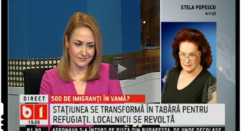 Stela Popescu se declara impotriva aducerii imigrantilor la Vama Veche