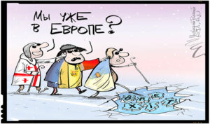 Cum isi bate joc presa rusa de Republica Moldova, Foto: caricatura Ria Novosti