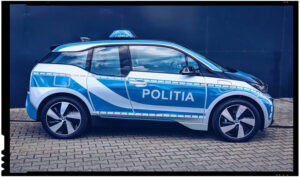 Politia Romana a fost dotata in premiera cu o autospeciala electrica, Foto: facebook.com/PolitiaRomanawww.politiaromana.ro/