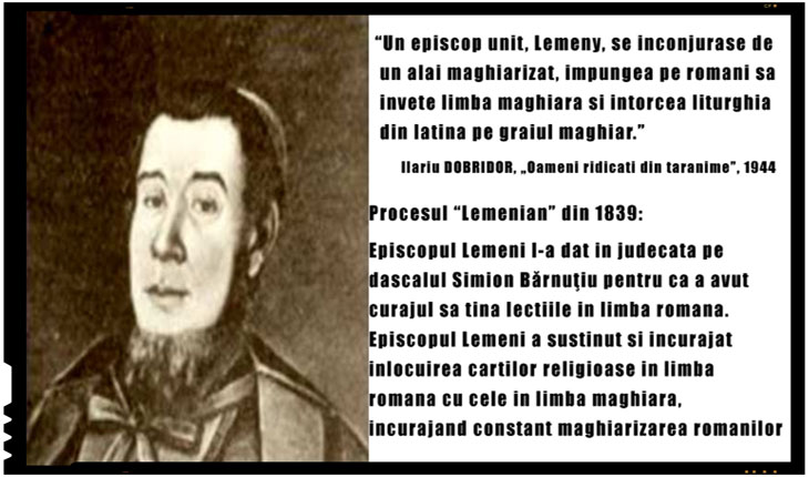 Episcopul Lemeni (Lemeny), agent de maghiarizare al romanilor din Transilvania