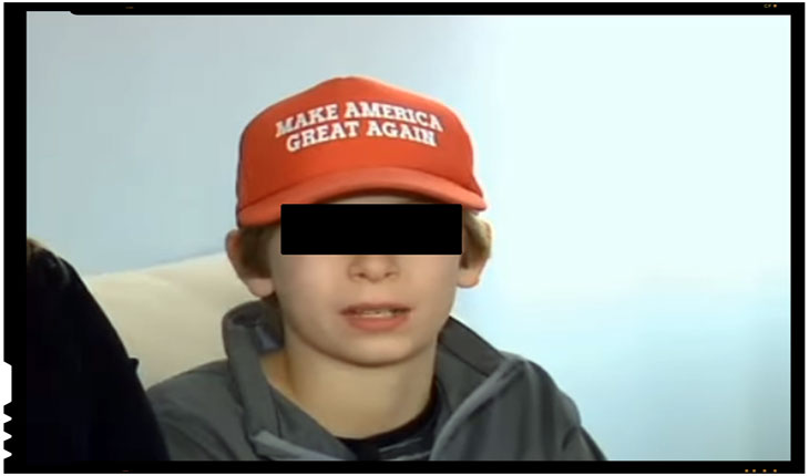 Nebunia si salbaticia „progresismului”: baiat de 12 ani batut pentru ca purta o sapca rosie cu mesajul promovat de Trump in campania electorala