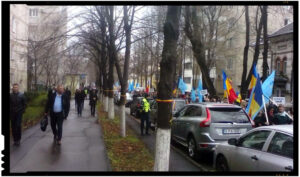Drumul Unirii la Chisinau: cateva sute de oameni au marsaluit prin capitala Republicii Moldova, Foto: facebook.com/cristi.sava.52
