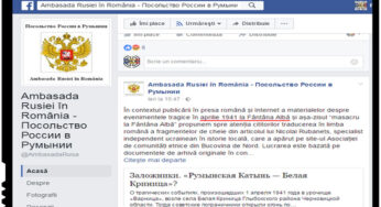 Ce spune Ambasada Rusiei in Romania despre masacrul de la Fantana Alba