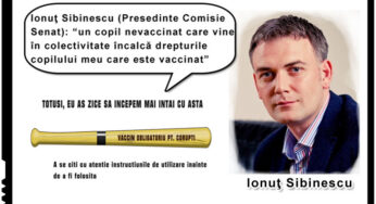 Senatorul Ionuţ SIBINESCU: “un copil nevaccinat care vine în colectivitate încalcă drepturile copilului meu care este vaccinat”