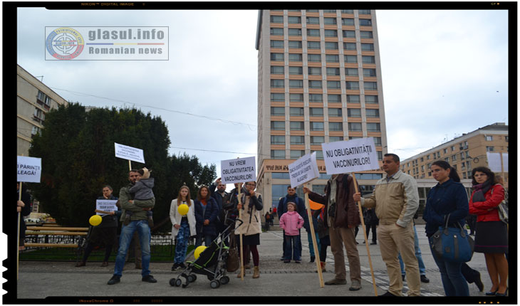 Alt protest impotriva legii vaccinarii obligatori ignorat de presa mainstream din Romania