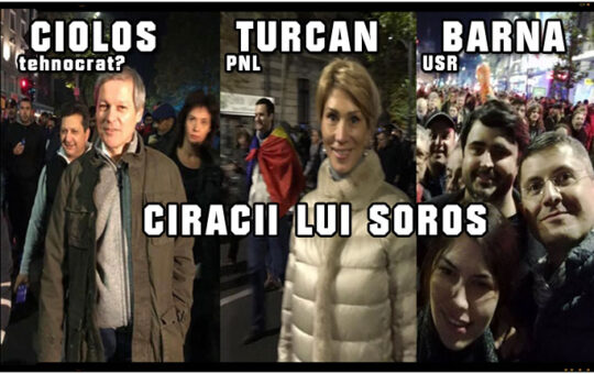 Ciracii lui Soros : Liviu Plesoianu: "Cioloș cu "tehnocrații", Turcan cu "liberalii", Barna cu "USR-iștii"... Un marș #POLITIC, susținut inclusiv prin prezență de oameni #POLITICI", Foto: Facebook.com