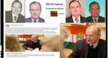 Un fost deputat al statului român face o lansare de carte cu steagul Ungariei la Satu Mare!