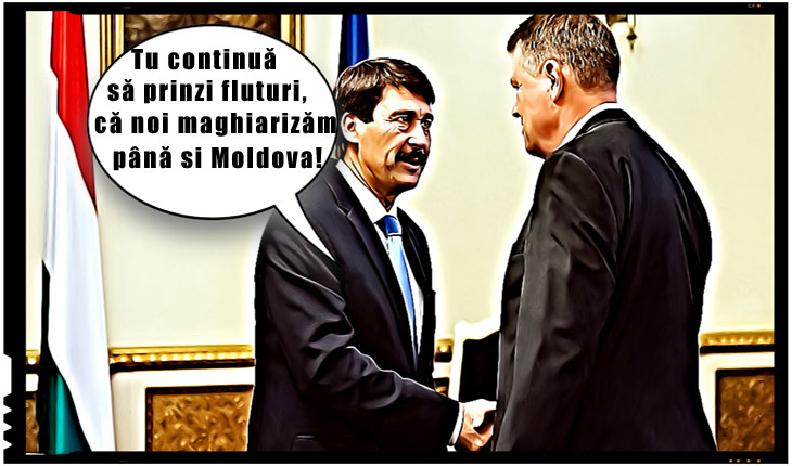 Întrevedere între Președintele Ungariei, Áder János și Klaus Iohannis, Foto original: presidency.ro (T)