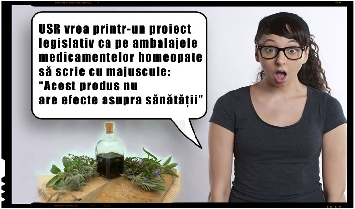 USR vrea printr-un proiect legislativ ca pe ambalajele medicamentelor homeopate să scrie cu majuscule: “Acest produs nu are efecte asupra sănătății”