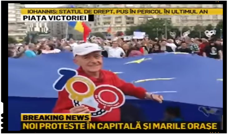 În an centenar, sorosiștii se mobilizeaza să atace și să batjocorească valorile istorice, valorile naționale, reperele de demnitate istorică ale poporului român, Foto: captura TV Realitatea