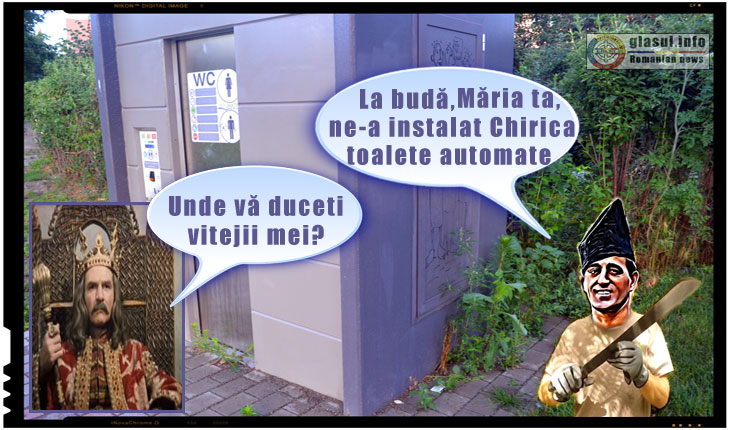 Zeci de mii de euro îngropați în toalete automate înghițite de buruieni la Iași