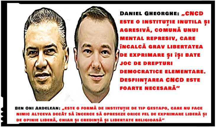 Se trezesc și politicienii din România? Liberalii cer desființarea CNCD! Ben-Oni Ardelean: "E o instituție de tip Gestapo. Opresează exprimarea liberă!"