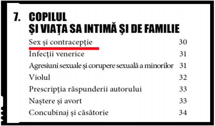 După opiniile legate de zoofilie și pedofilie, Cristian Dănileţ lovește din nou: propune un manual de educație juridică din care elevii să se informeze cu privire la sex și contracepție!, Foto: captura din manualul de educație juridică