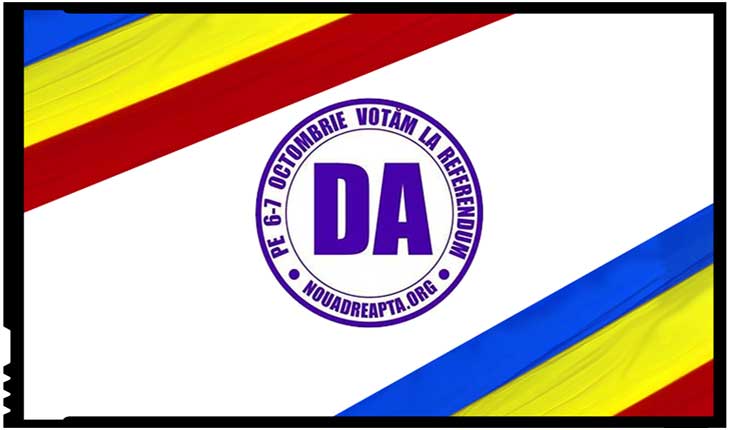 Noua Dreaptă susține Referendumul din 06-07 octombrie 2018