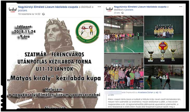 Deznaționalizarea continuă: la un liceu teoretic din Carei elevilor le sunt "servite" anunțuri scrise numai în limba maghiară, Foto: captura facebook