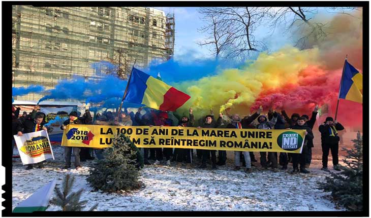 De Centenar, sute de tineri români au cerut la Chișinău reîntregirea Țării