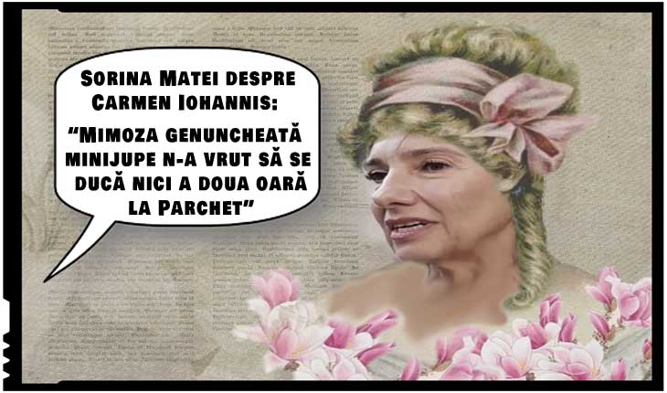 Sorina Matei despre Carmen Iohannis: "Mimoza genuncheată minijupe n-a vrut să se ducă nici a doua oară la Parchet"