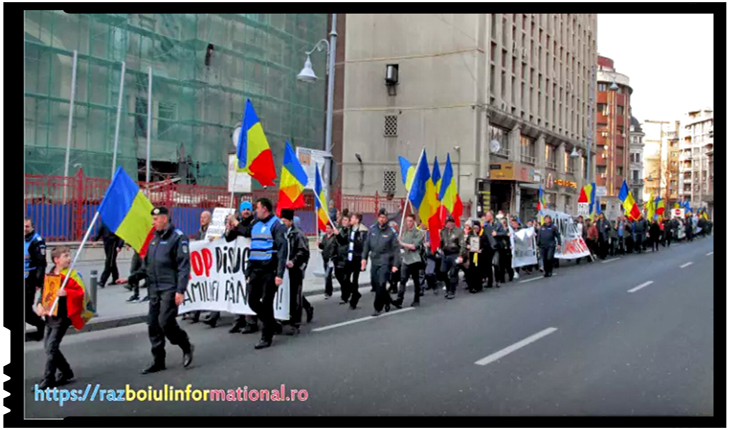 Deși a fost protest împotriva parteneriatului civil, presa mainstream nu răsuflă nici o vorbă, Foto: razboiulinformational.ro