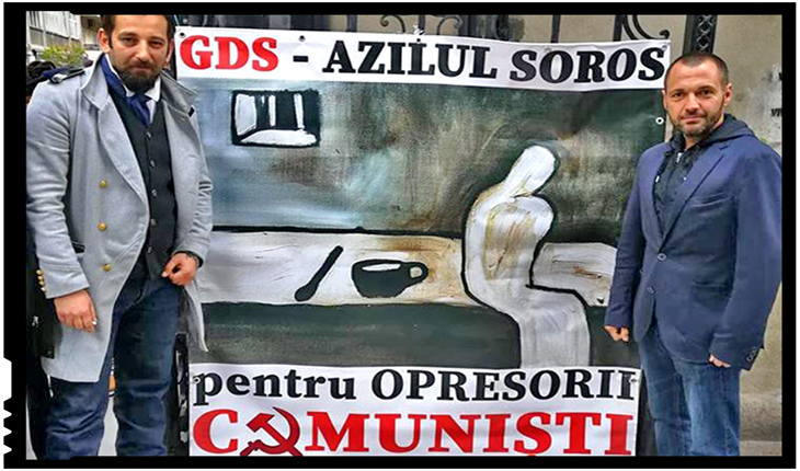 Protest în fața cuibului de bolșevici de la GDS, Foto: facebook.com/dan.chitic