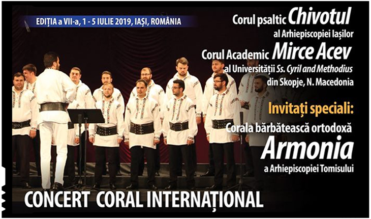 Concert Coral Internațional pe 2 iulie 2019 la IAȘI: invitați speciali, Corala Bărbătească Armonia a Arhiepiscopiei Tomisului, Foto: Facebook / Asociatia Iubire si Incredere Iasi