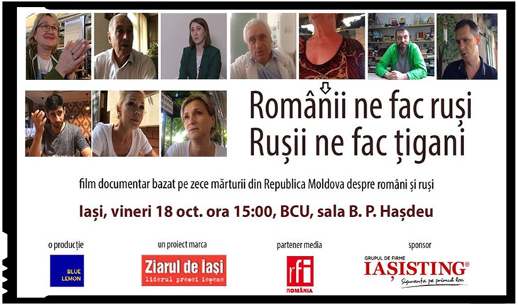 Lansare film ”Românii ne fac ruși, rușii ne fac țigani”, Foto: facebook.com/ZiaruldeIasi