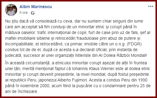 Foto: Facebook / Albin Marinescu