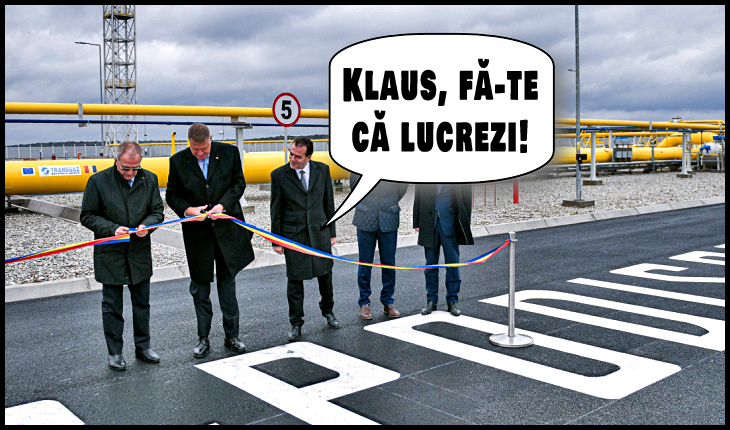După ani de zile de aruncat cu lături în PSD, Iohannis își arogă realizările ciumei roșii, în cadrul unor vizite de lucru "ceaușiste", Foto original: presidency.ro