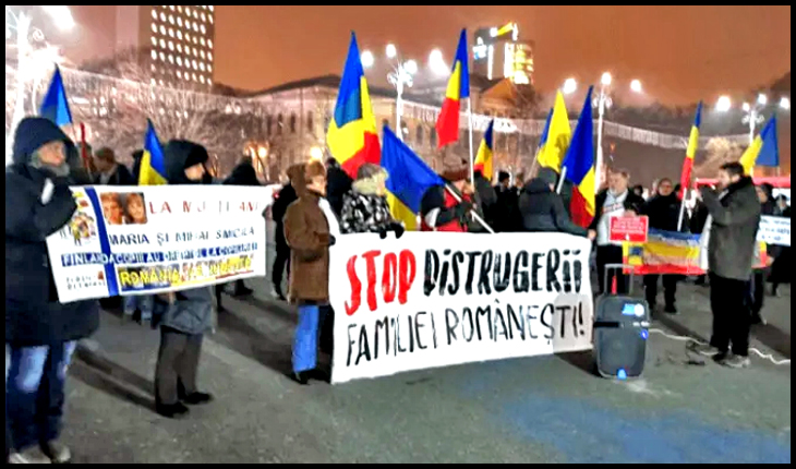 PROTEST: Situația familiei medicului român Camelia Smicală s-a înrăutățit, Foto: razboiulinformational.ro