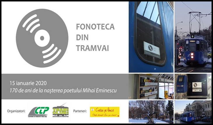 De ziua lui Eminescu, călătorii ieșeni îi vor putea asculta versurile în Tramvaiul Literaturii, Foto: Facebook / Asociaţia Pasionaţilor de Transport Public Tramclub Iaşi