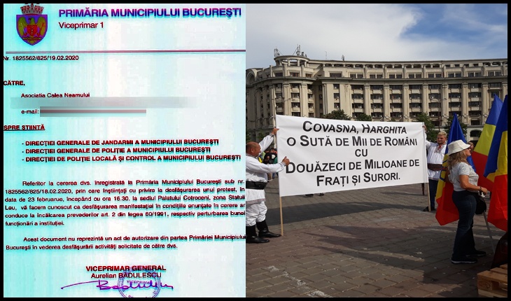 Primăria Municipiului București INTERZICE manifestarea din 23 februarie împotriva Codului Administrativ!