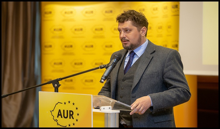 Conferință de presă organizată joi de AUR la Iași pe fondul crizei politice și a alegerilor anticipate