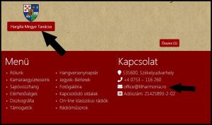 Revoltător! Site-ul Filarmonicii din Odorhei este numai în limba maghiară și prezentat ca fiind al Filarmonicii din ... Ținutul Secuiesc!?
