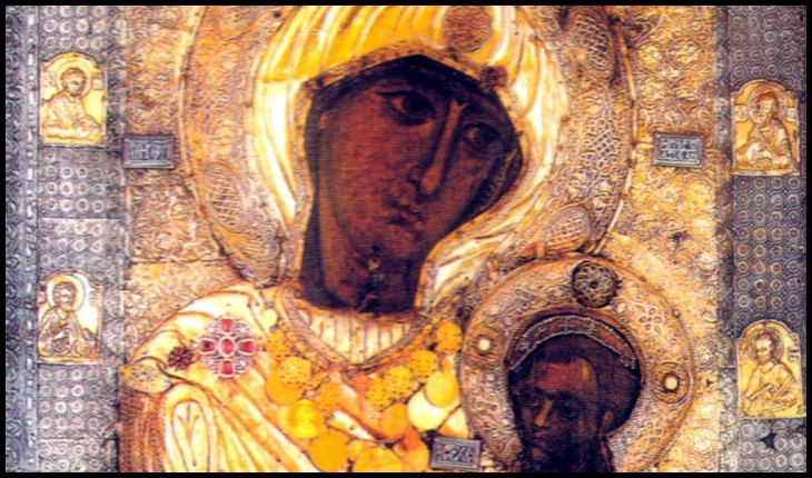 Pe 16 aprilie 1004, în săptămâna Paștilor, călugării Mănăstirii Iviru vedeau Icoana "Portărița" mergând pe apă