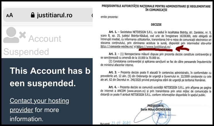Site-ul celui mai critic jurnalist din Sibiu la adresa lui Iohannis, redus la tăcere de ANCOM