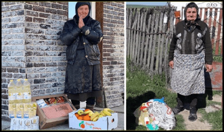 “O pungă cu alimente, o avere pentru un bătrân”, acesta este îndemnul Asociației Europene a Drepturilor Omului și Protecției Sociale pentru sprijinirea persoanelor aflate în situaţii de risc, Foto: stirideactualitate.ro