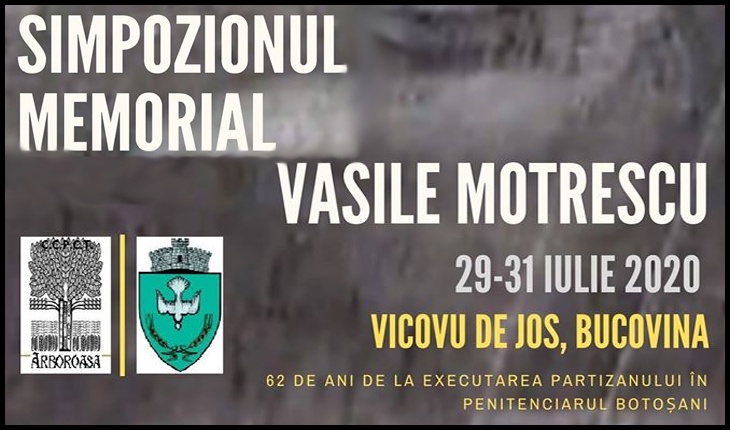 29-31 Iulie: Simpozionul Memorial "Vasile Motrescu" - 62 de ani de la executarea în penitenciarul Botoșani, Foto: Facebook / Centrul pentru Conservarea şi Promovarea Culturii Tradiționale "Arboroasa"