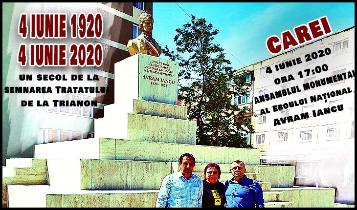 4 Iunie 2020: Are loc la Carei sfințirea monumentului lui Avram Iancu, ansamblu monumental renovat de curând