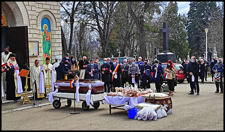 O armata întreagă de polițiști de pază pentru primarul Chirica la înmormântarea lui Simirad