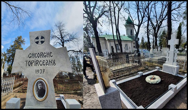 După restaurare, mormântul lui George Topîrceanu va fi resfințit pe data de 7 mai 2021