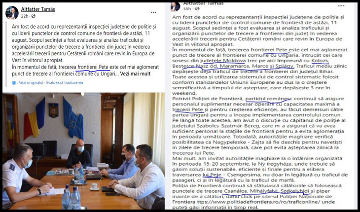 Prefectul de Satu Mare defechează pe limba oficială a statului român