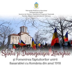 27 Martie 2022: Pomenirea marilor făptuitori ai Unirii Basarabiei cu România din 1918
