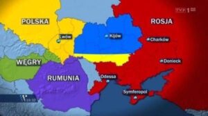 Ilia Kiva, fost parlamentar în Ucraina, a prezentat o hartă în care României i-ar reveni Bucovina de Nord, Foto: r3media.ro