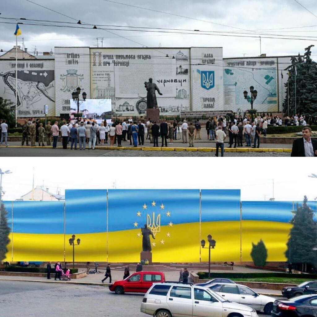 Să fie oare un nou “Brutus” al României? Autoritățile ucrainene au ÎNLĂTURAT monumentul care atesta originea românească a orașului Cernăuți la doar două zile după vizita la Kiev a premierului Nicolae Ciucă!