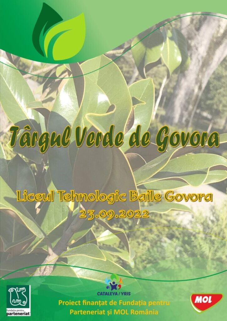 Târgul Verde de Govora la Liceul Tehnologic Băile Govora în cadrul proiectului “ Verde de Govora-Hub de permacultură“, finanțat de Fundația pentru Parteneriat și MOL România