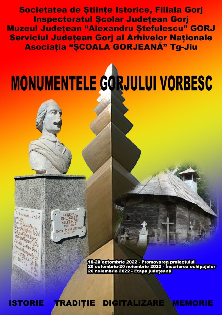 Concurs Județean de Istorie ”Monumentele Gorjului vorbesc”