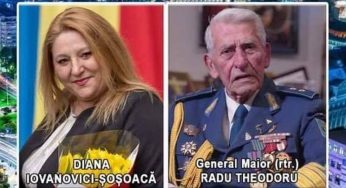 Diana Iovanovici-Șoșoacă invitată de Ambasada Rusiei, alături de generalul Radu Theodoru