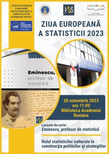 20 Octombrie - Lansare de carte, ”Eminescu, profesor de statistică”, Foto: Facebook / Institutul Național de Statistică